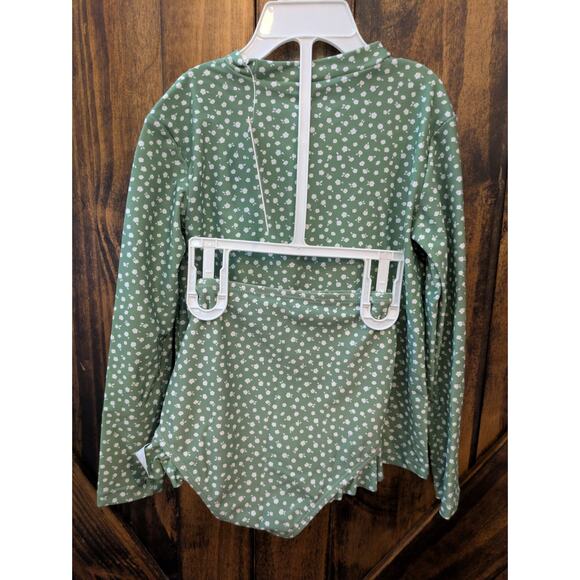 NWT Honey Mark 2-piece Swimsuit Girls Size 4t/5t Long Sleeve Rash Guard - Picture 2 of 6